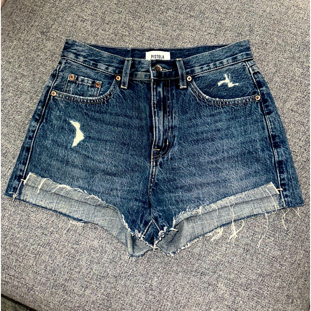 PISTOLA Nova High Rise Jean Shorts